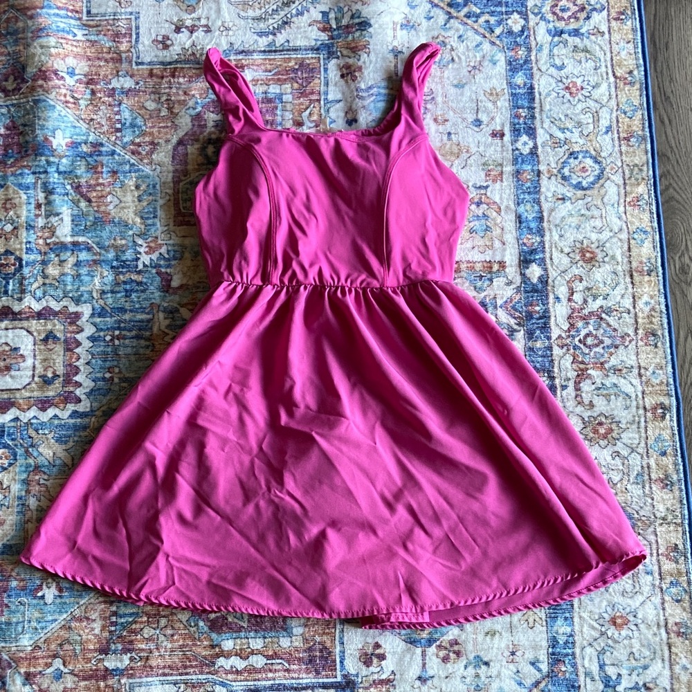 Ultra Flirt Fuchsia Active Dress with shorts underneath